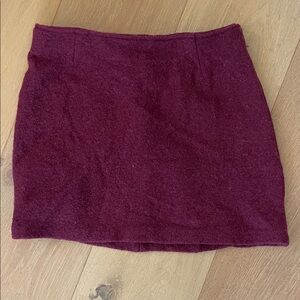 Joie Rich Burgundy Mini Skirt